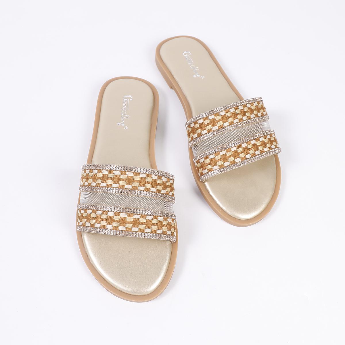 2026 Ethnic Women s Lightweight Summer Slip-On Flat Sandals 40