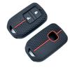 Silicone Remote Car Key Case For Honda Fit Gp5 Shuttle Gp8 Jade Vezel City Civic Jazz Brv 2 Buttons Key Cover Car Accessories