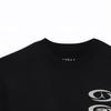 Jordan X Travis Scott Kollaboration SS24 Rundhals Gerade Passform Buchstabenprint Kurzarm T-Shirt Unisex Oberteile Schwarz DZ5515-011