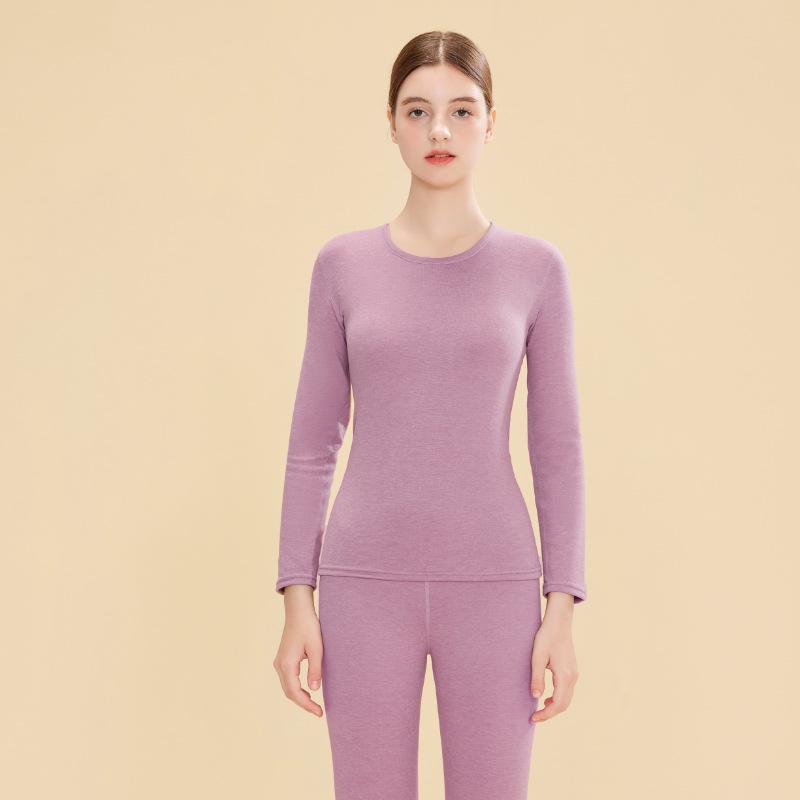 New Wool-Silk Edging Warm Underwear Set for Women & Men – Autumn/Winter Base Layer
