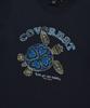 COVERNAT WOMAN Doodle Turtle T-Shirt Navy