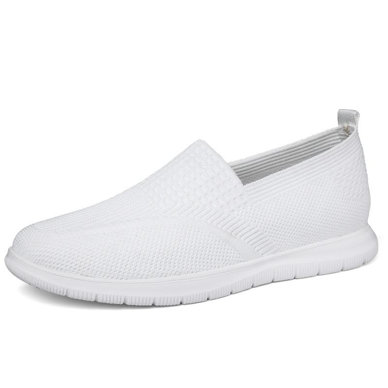 Invisible Inner Heightening Men's Shoes 6cm Breathable Thick-soled Heightening Shoes Mesh White Shoes Casual Board Shoes Sports Shoes