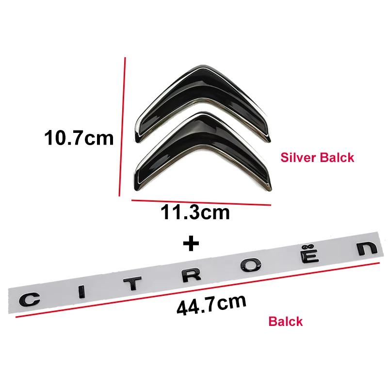Achterklep Logo Letter Auto Sticker voor Citroen Xsara C3 Picasso Elysee Berlingo XR C4 Sega Aircross C5 Logo Embleem Accessoires