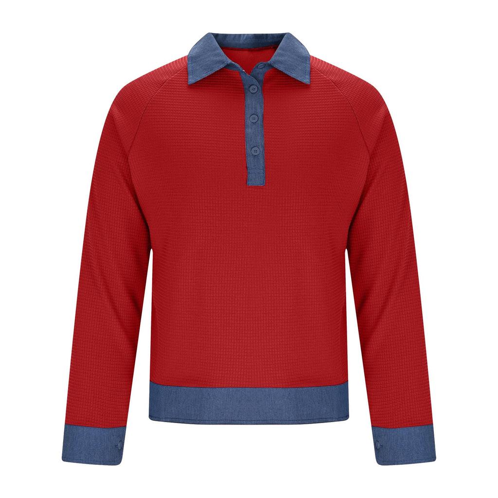 Women's Solid Color Long Sleeved Fashionable Women's Casual Top