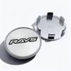 4pcs JDM Silver Black RAYS Logo Emblem Car Wheel Center Caps 54MM 49MM Rim Hubcaps Cover Wheels Hub Cap Replace Car Accessories