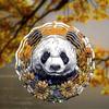 10 Inch Rotating Wind Chime with Cute Panda Design 360 Degree Hook for Garden Patio Yard Decor Summer Spring Gift for Friends Family