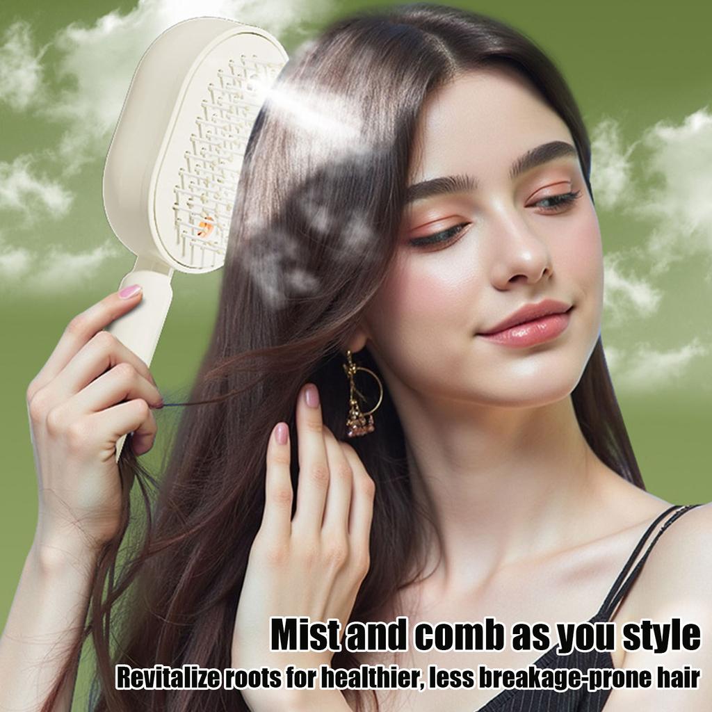 Rechargeable Steams Hair Straightener with Water Spray Portable Cordless Hair Tool USB-C Charging for Both Long & Short Hairs