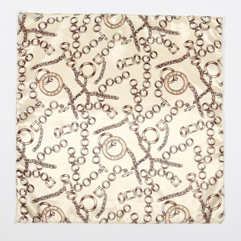 Foulard da Donna, Stile Coreano Primavera e Autunno, Versatile alla Moda, Piccolo Foulard Quadrato con Collo Decorativo
