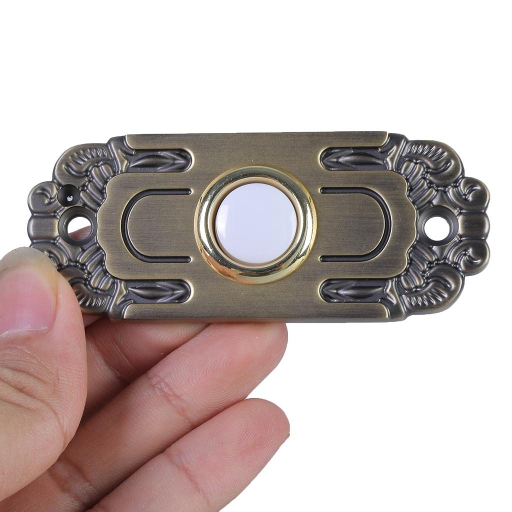 Wiring Door Bells Push Buttons Wall Mounted Doorbell Switches LED Lighted Door Bells Button for Most Door Bells Chimes