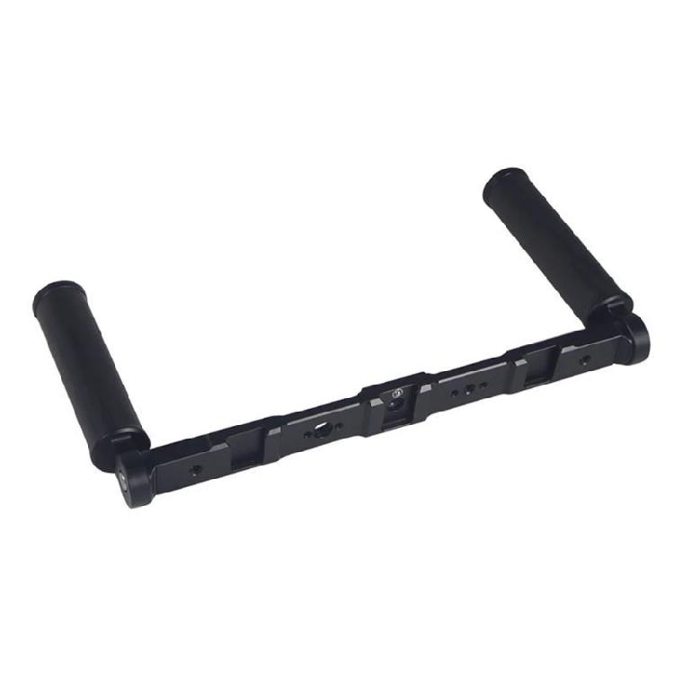 Video Cage Rig Case Carbon Fiber Hand Grip with 1/4 3/8 Thread Cold Shoe Mount