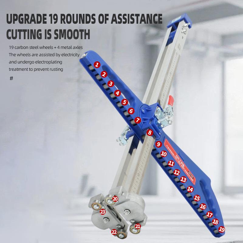 23-Wheel High-Precision Gypsum Board Cutter for Woodworking with Round Blade