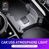 New Car USB Ambient Light Mini LED Decorative Atmosphere Lamps for Auto Interior Environment Light Auto Reading Lamp Plug Play