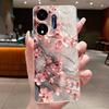 Für Itel P55 5G Hülle Ite Power 55 5G Handyhülle Blume Schmetterling Dünne Hüllen P661N P665L Capa Transparent Weiches Silikon TPU Cover