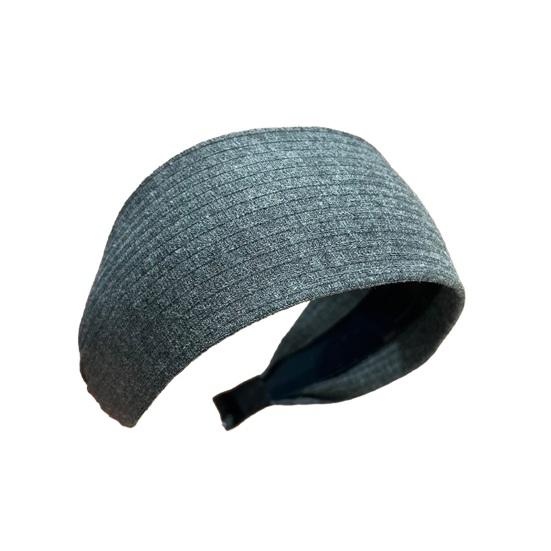 

Women Headband Vertical Pit Texture Soft Fabric Wide-Brimmed Hair Hoop Autumn Winter Makeup Washing Face Hair Accessory