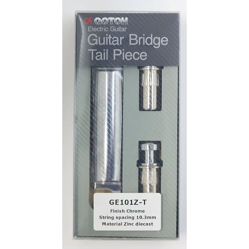 GOTOH Stop Tailpiece, Chrome (PGE-101ZT-C) GE101Z-TC