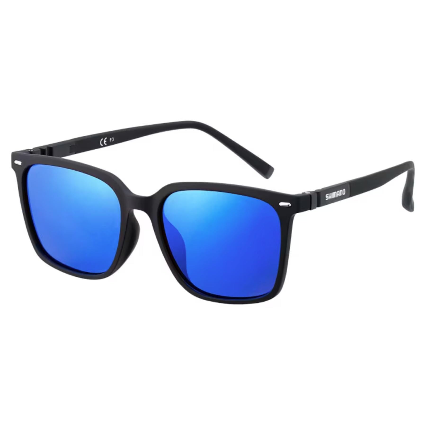 

Shimano Wellington Glasses 01 Polarized Blue Black UJ-051Y Glasses, Mirror/Matte