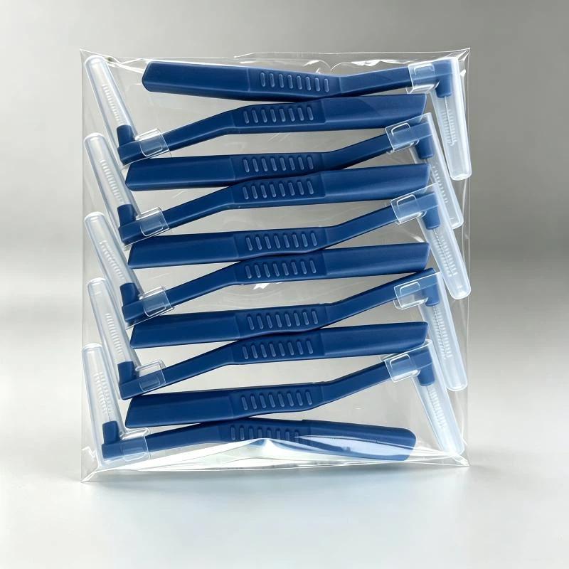 Set Of 10 Interdental Brushes For Braces Dental Picks L-Shaped Interdental Brushes For Oral Hygiene 10pcs