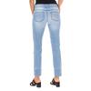 Damen 10DBF0770 Distressed Long Jeans mit schmal geschnittenen Säumen