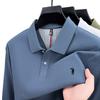100% Pure Cotton Springautumn Fashion Brand Men Long sSeeved Polo Shirt Exquisite Embroidery Comfortable High-quality Top T-shir