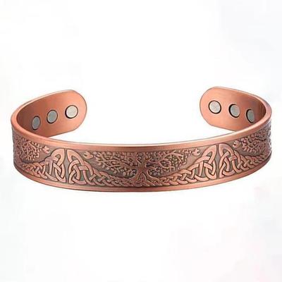Bracciale magnetico in lega stile vintage: Bracciale da uomo alla moda e personalizzato