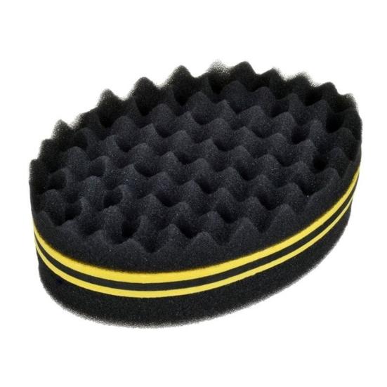 Oval Shape Double Sides Magic Curl Coil Brush Natural Afro Hair Sponge Twist Tool