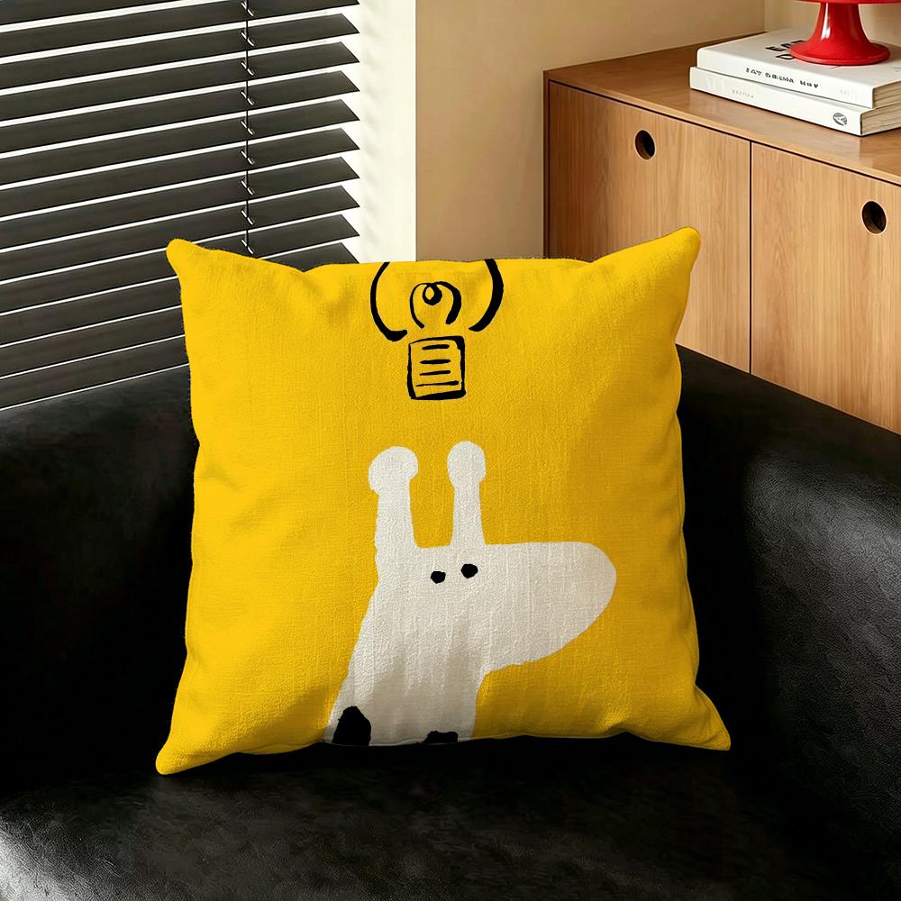 illustration KKikkiTTorinbo Cushion Cover Creative pillowcases for interior decoration office living room home Car hot