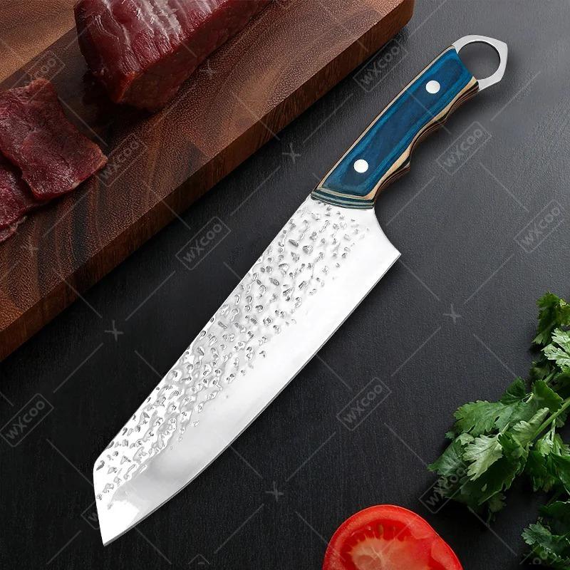 WXCOO Forged Kitchen Knife Slicing Boning Butcher Knife Ultra Sharp Chef Knife Meat Cleaver Knife Cooking Tools Wood Handle
