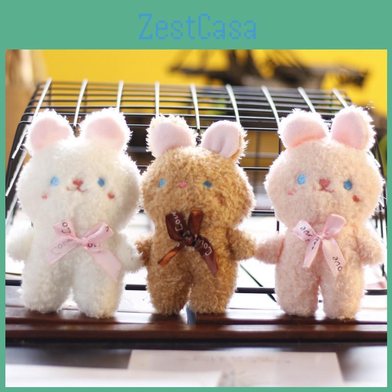 Adorable Teddy Bear Plush Keychain Cute Stuffed Animal Bag Accessory 10cm