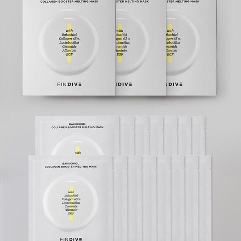 FINDIVE Bakuchiol Collagen Booster Melting Mask 5 Sheets x 3 30g x 15ea