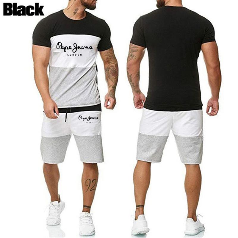 2023 Nou colorat Y2K Trening Bărbați Set Tricou Jogging Anima 3d Imprimare Haine pentru Bărbat Tricou Vară Tricou Costum Scurt 2 Piese