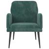 351406 vidaXL Fauteuil Vert foncé 62x79x79 cm Velours