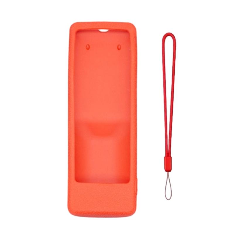 Silicone Cover for DOMYBOX DB52C7 Remote, Textured Grip Sleeve with Wrist Lanyard and Button Window for Home Use