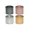 4Pcs/Set Portable Multipurpose Round Mini Seal Metal Tea Can Tinplate Stretch Candle Can Canisters Candy Jar Aromatherapy Box