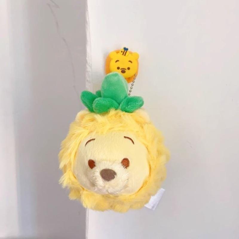 Lustige Ananas-Serie Plüsch-Cartoon-Figuren Niedliche Winnie Puuh Puppe Schlüsselanhänger Geburtstagsgeschenke für Jungen und Mädchen Peripherie