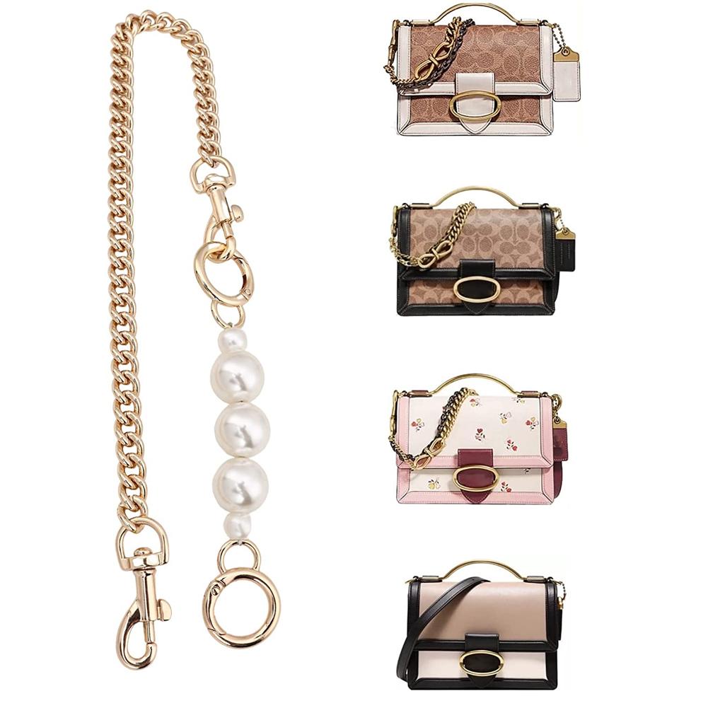 DIY Sturdy Large Imitation Pearl Bead Purse Handle Strap Bag Charms Handbag Chain Replacement Accessories Decoration
