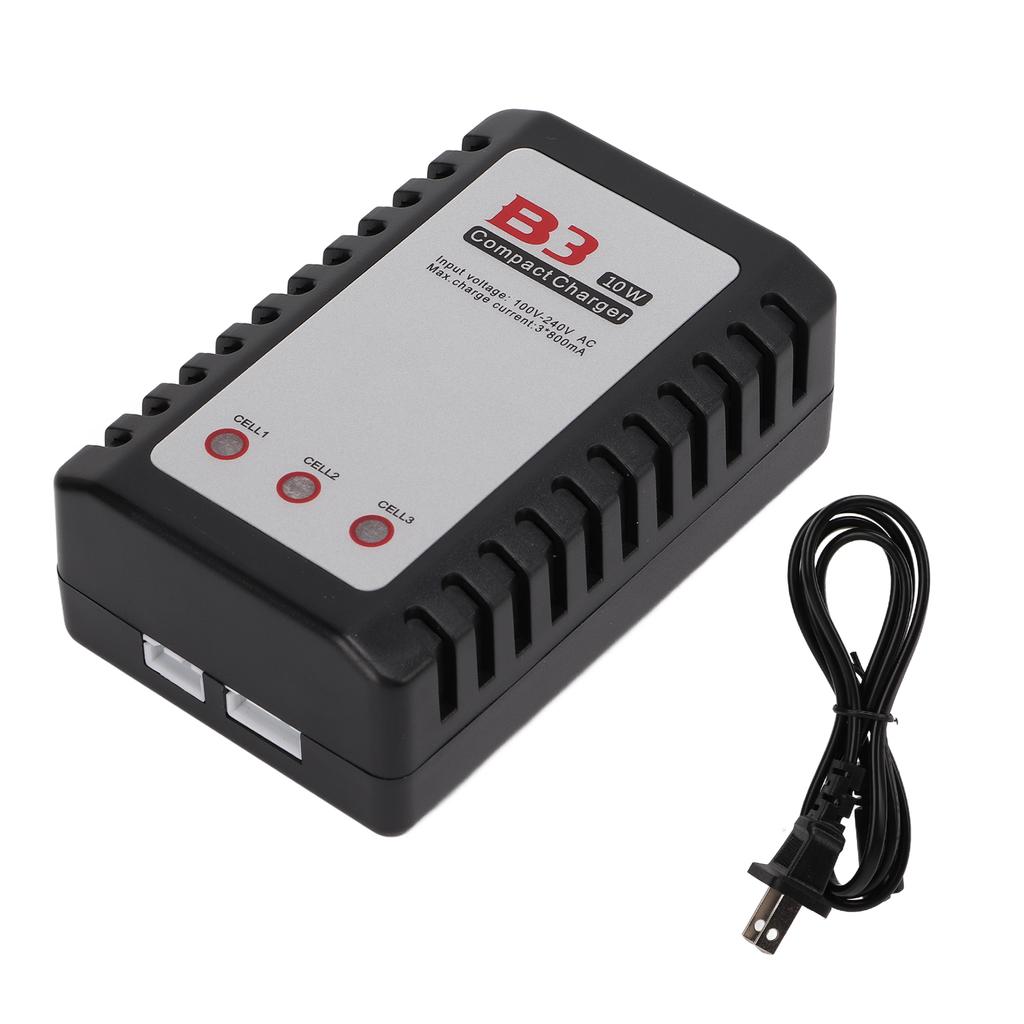 10W Balance Charger 7.4V 11.1V 2S 3S Fast Charging for RC Model Aircraft