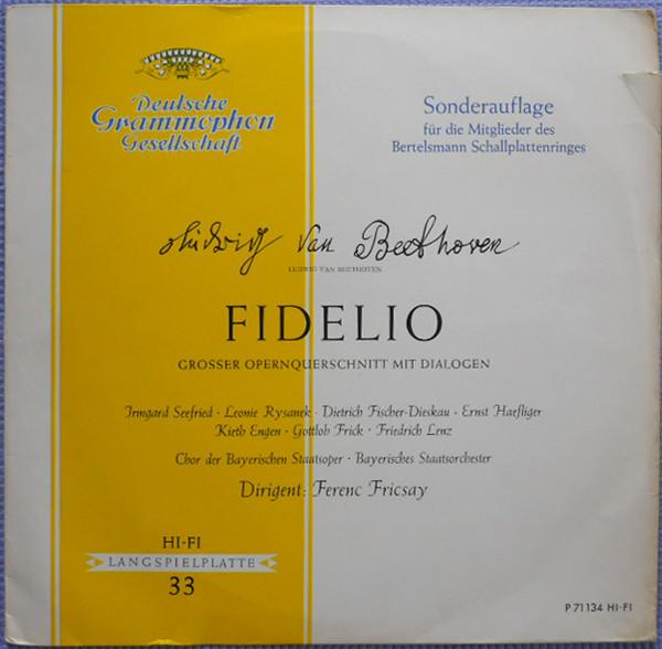 

LP Record LUDWIG VAN BEETHOVEN FERENC FRICS Fidelio P71134 Deutsche Grammo 1962 Germany Classical Used