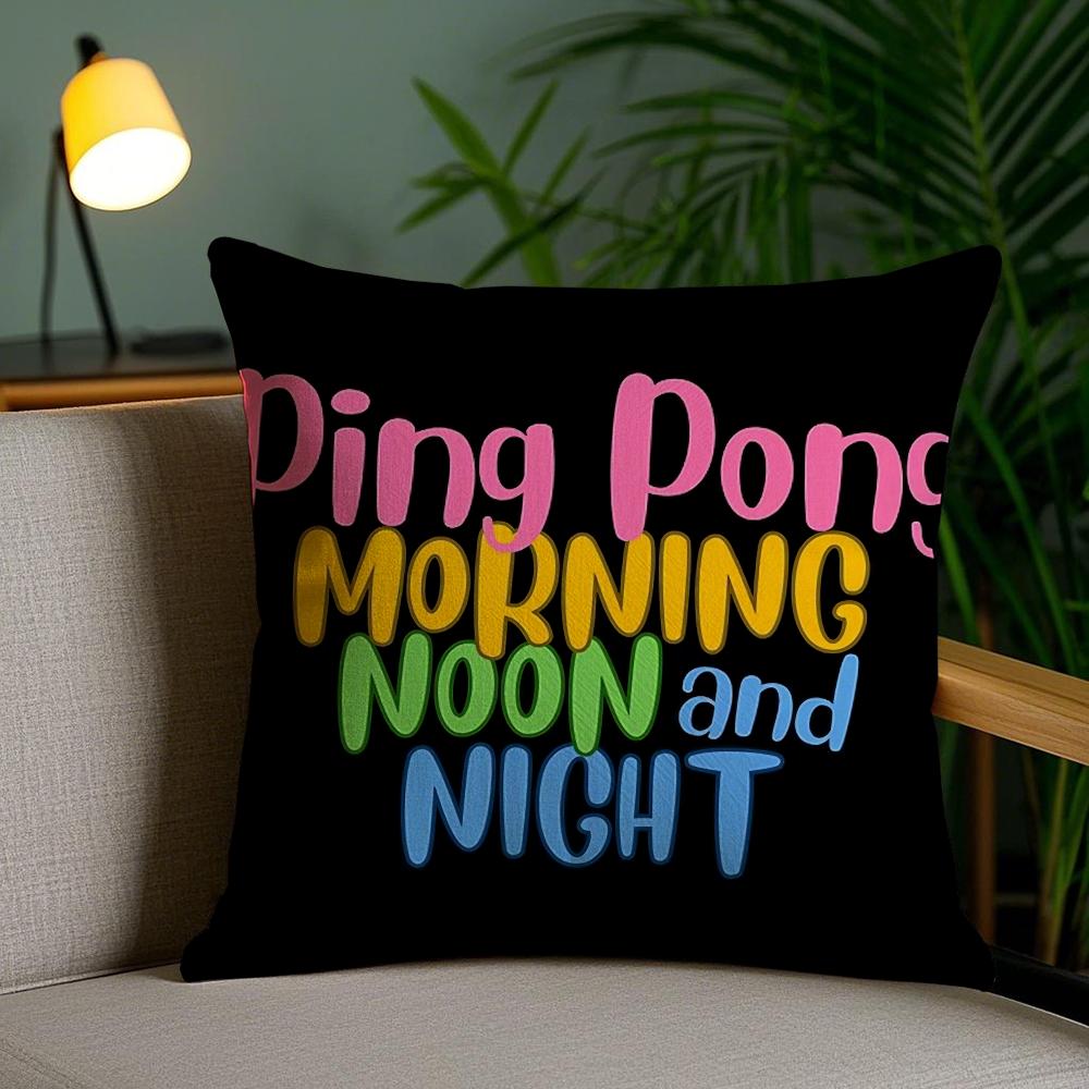 Morning Noon Cushion Cover Plush Fabric Soft Double-Sided Printed Invisible Zipper Sofa Pillow Case Home Decor