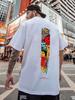 Devil Funny Graffiti Short-sleeved T-shirt Hip Hop Fashion Aesthetic Tshirt Anime Men T-shirts 2022 Summer Harajuku Clothes