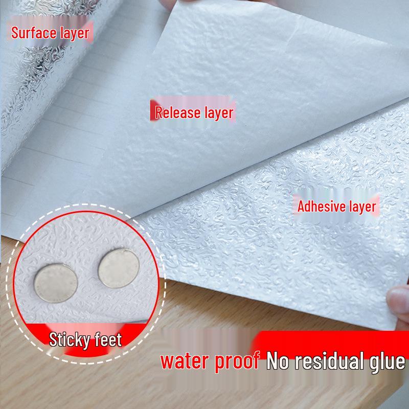 Waterproof Self-Adhesive Aluminum Foil Cabinet & Drawer Liner 