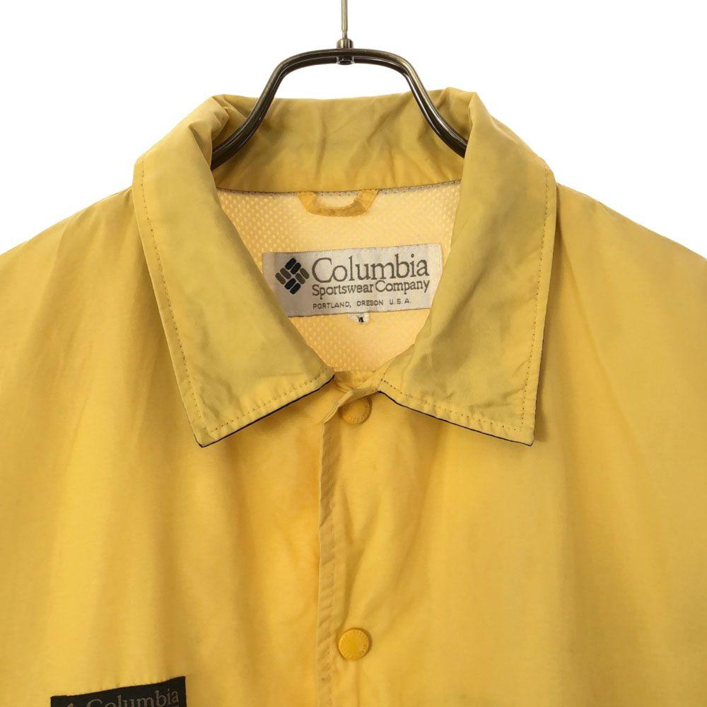 Columbia 90s Coach Jacket M Yellow Outdoor Mesh Lining, Old Vintage Men's Used