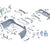 Mercedes-Benz W167 GLE350 Tailpipe Frame 1678856900 1678857000