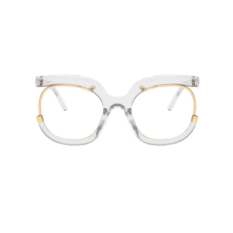 Leopard Print Red Oversized Square Reading Glasses Women Anti Blue Light  Fashion Computer Eyeglasses Frame Vision Distance