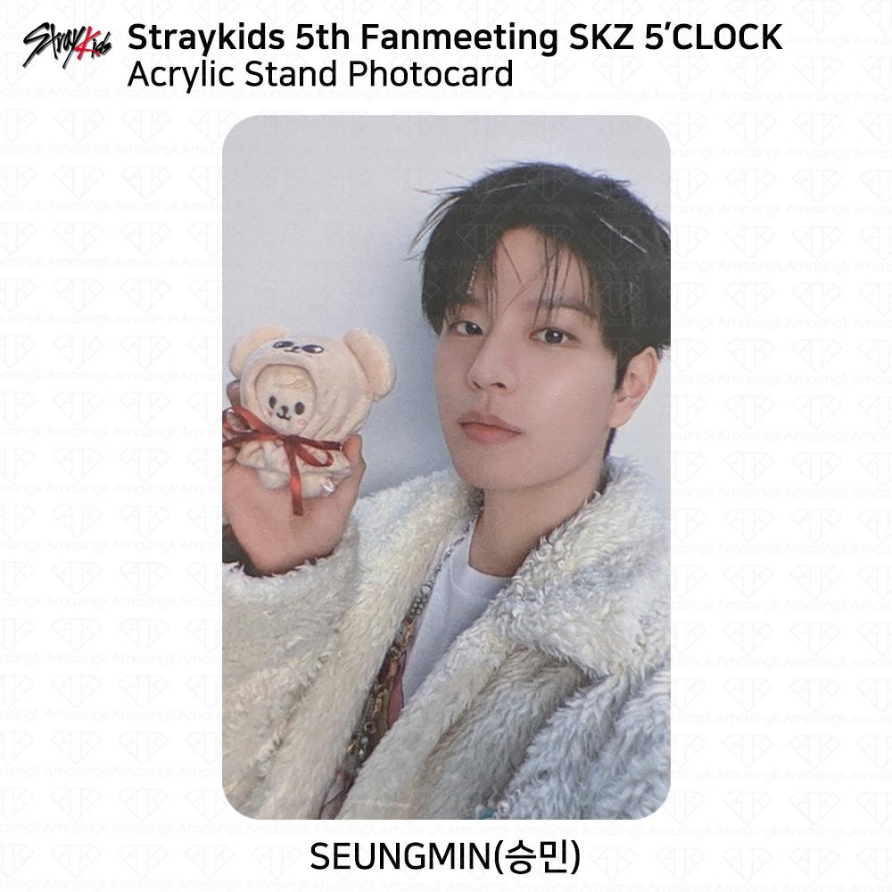 

STRAY KIDS 5th Fanmeeting SKZ 5 CLOCK Официальная акриловая фотокарточка MD на стенде KPOP Seungmin