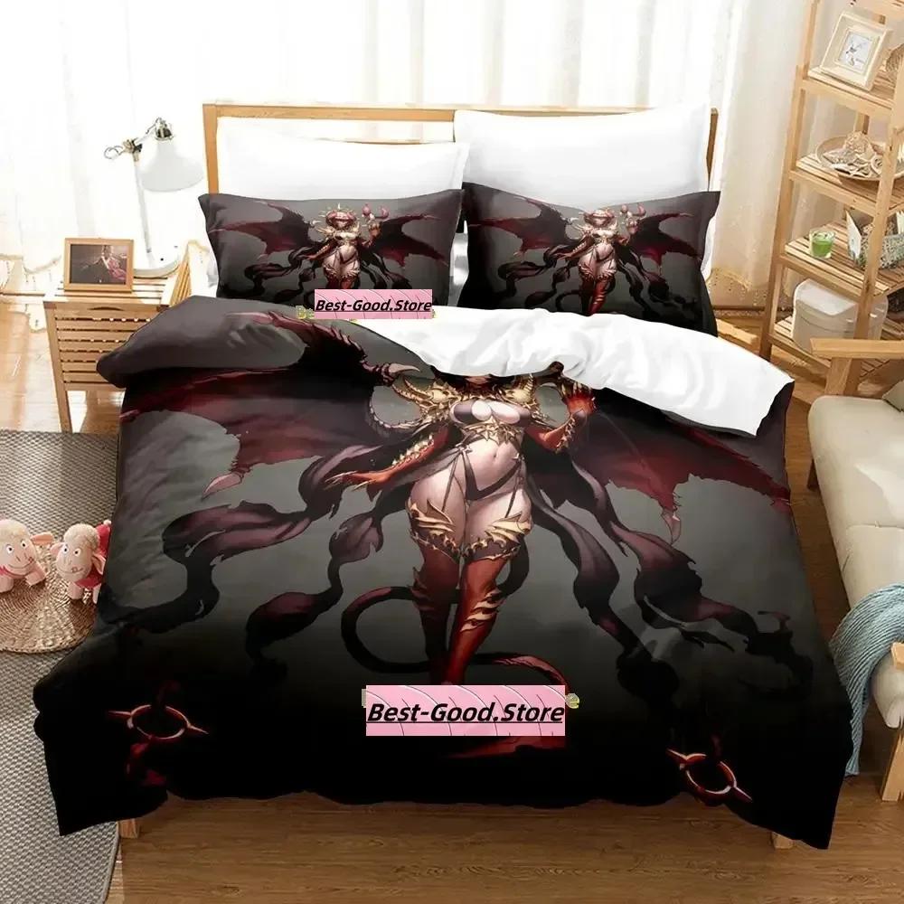Comforter Personality Demoness Bedding Set Single Twin Full Queen King Size Bed Set Adult Kid Bedroom s Anime Bed