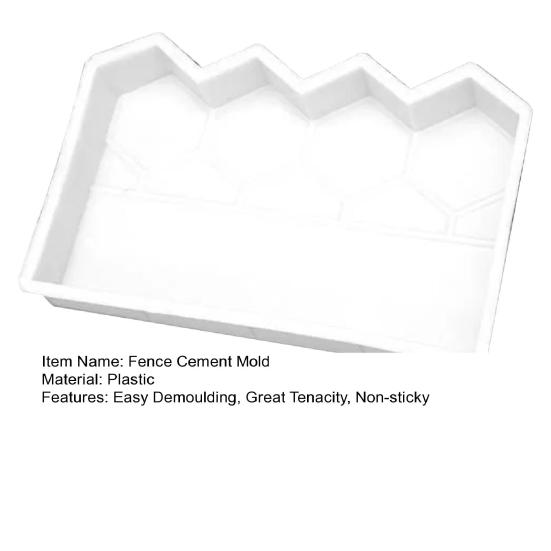 Fence Cement Mold Wear-resistant Reusable Non-sticky Easy Demoulding Great Tenacity Pond Fence Cement Brick Mold Courtyard Garden Fence Lawn