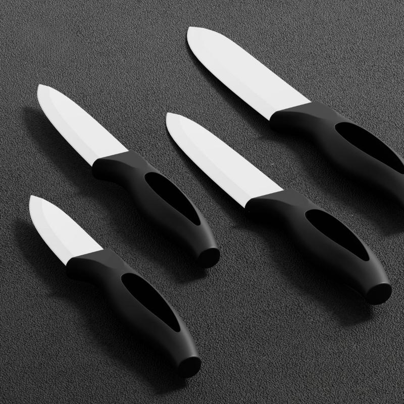 Ceramic Fruit Knife for Kitchen 3 4 5 6 Inch Chef Knife with Sheath Utility Slicing Cooking Tool for Vegetable Rustproof Zirconig