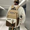 School Bag New Style, Retro Collegiate Style High School Backpack, Korean Style INS Trendy College Student Couple's Backpack