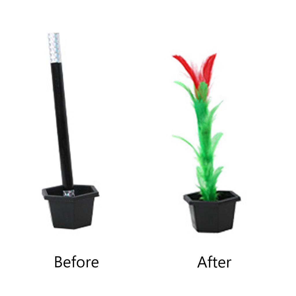 Magic Stick To Flower Easy Magic Trick Toys Show Performance Prop Funny Toy Flower Trick A Bouquet Appears from Thin Air