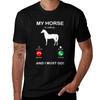 My Horse Is Calling And I Must Go Tshirt Funny T Shirts Cotton Tshirt